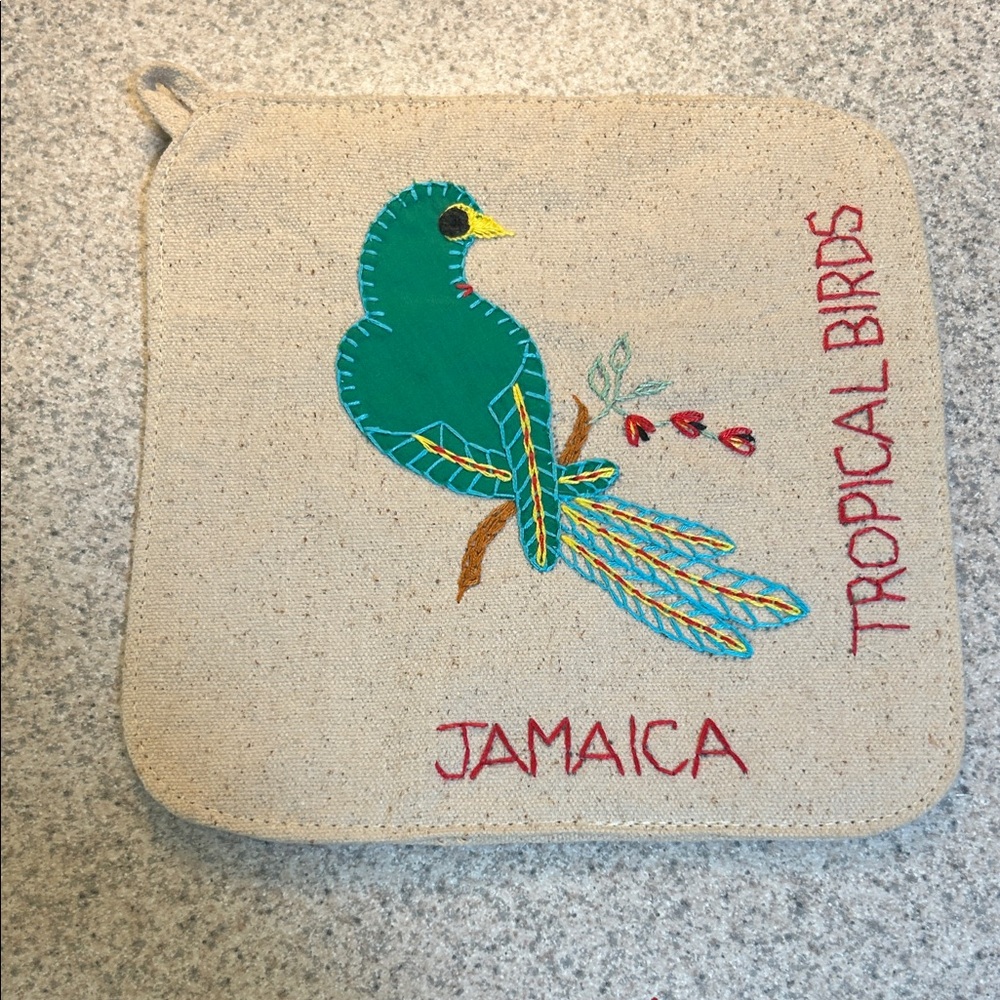 Tropical Bird Pot Holder